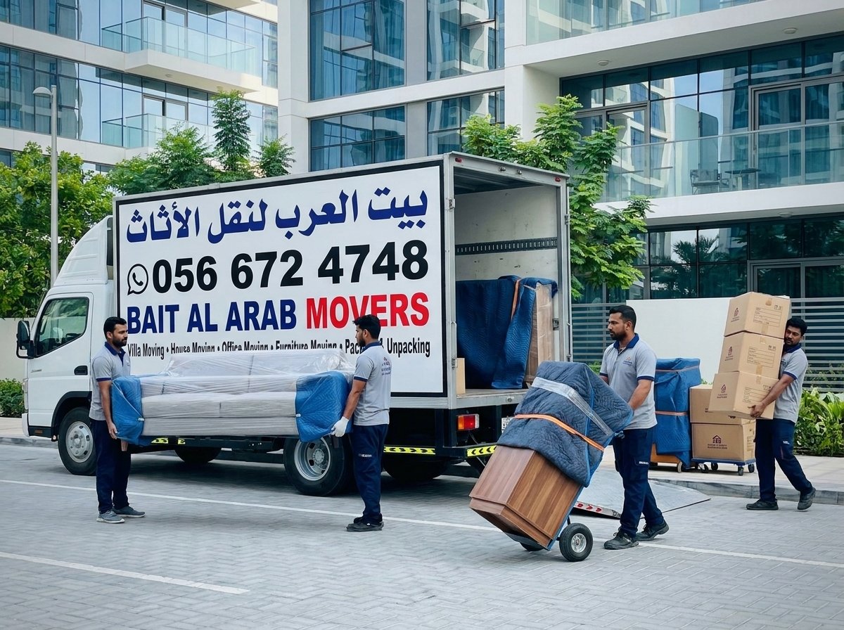 نقل أثاث عجمان مع التغليف والفك والتركيب